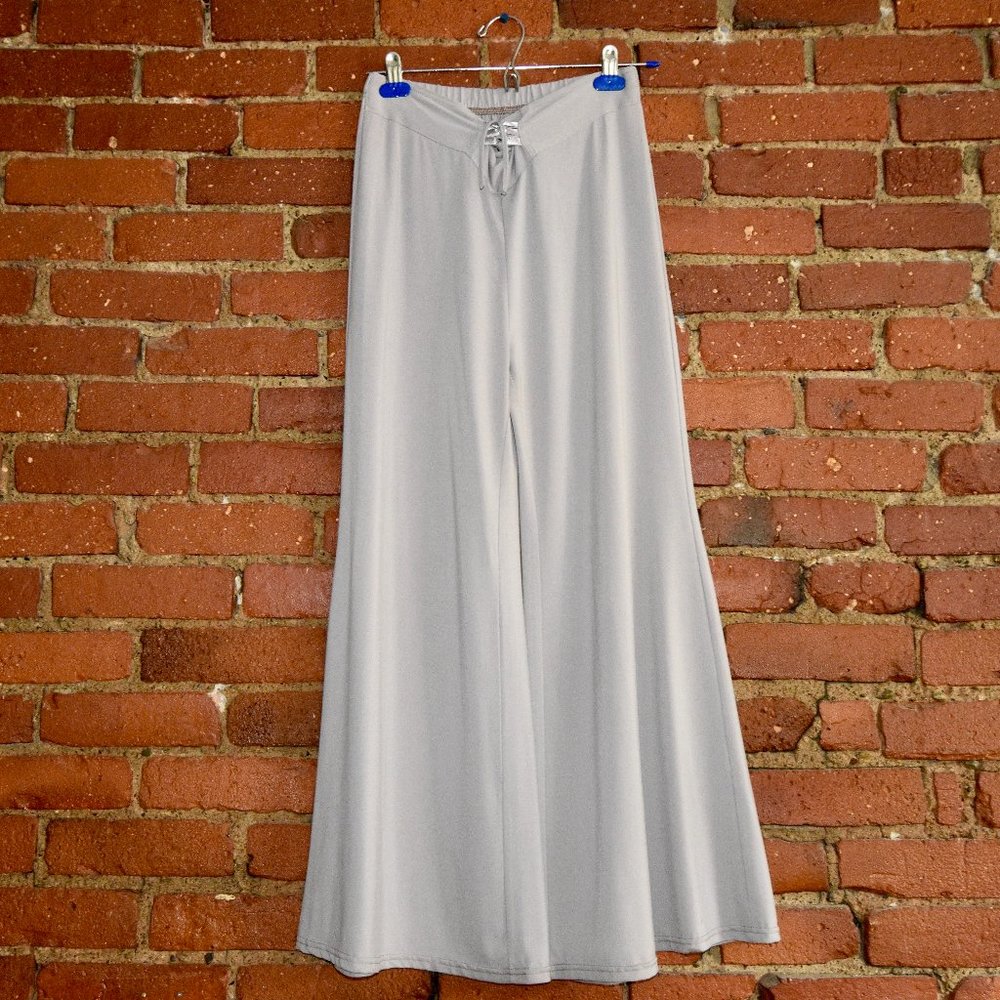 Women's Chic & Classy Gray Wide-Leg Pants (Size 4)